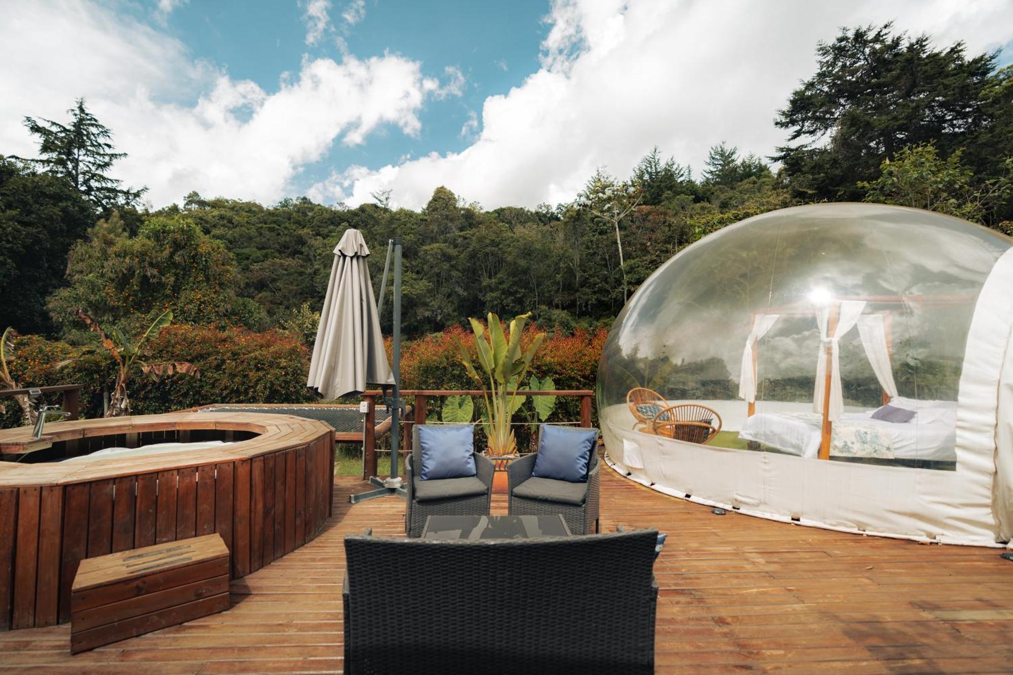 Отель Bubblesky Glamping 15 Min From Medellin Рионегро Экстерьер фото