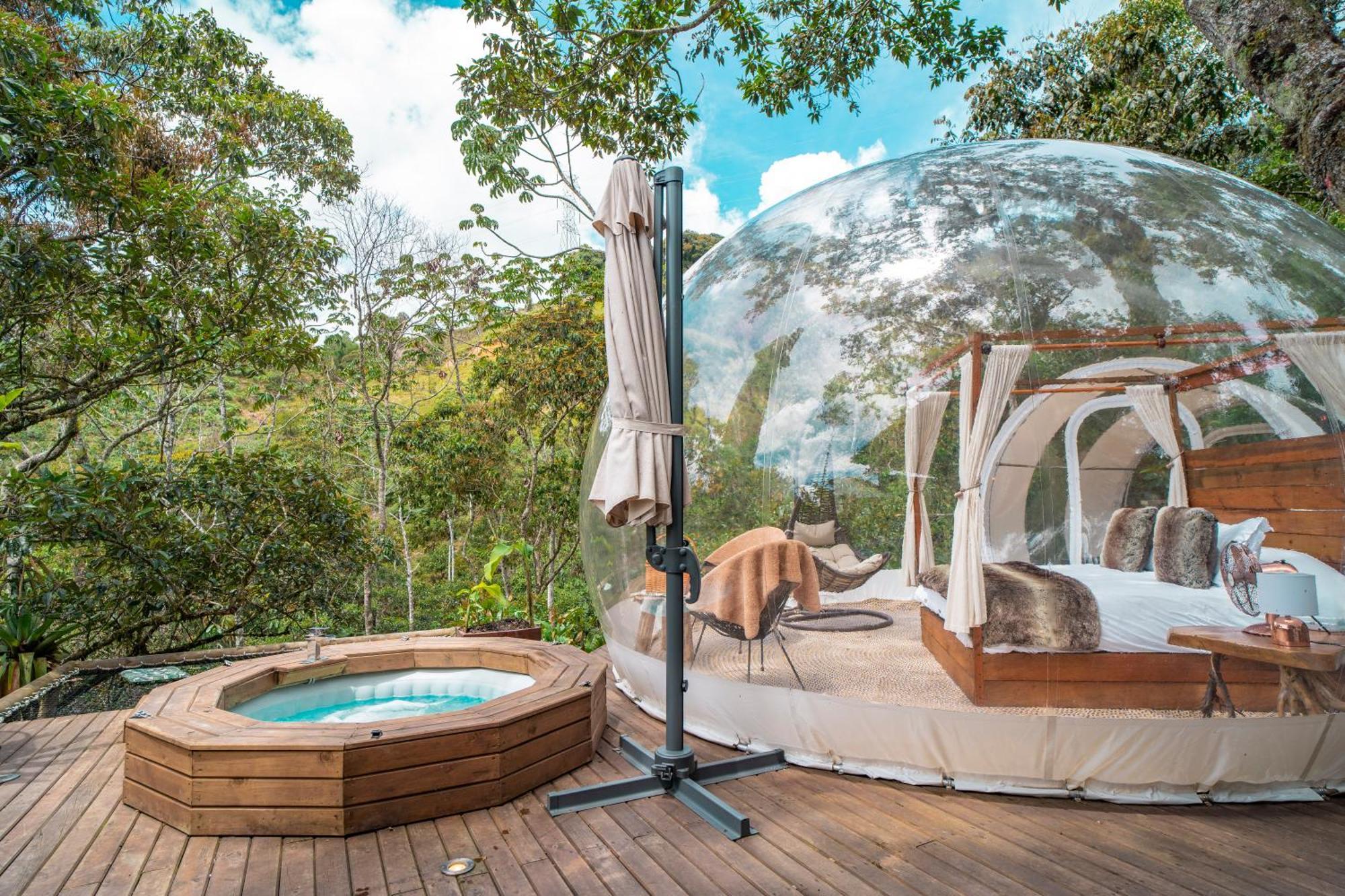 Отель Bubblesky Glamping 15 Min From Medellin Рионегро Экстерьер фото